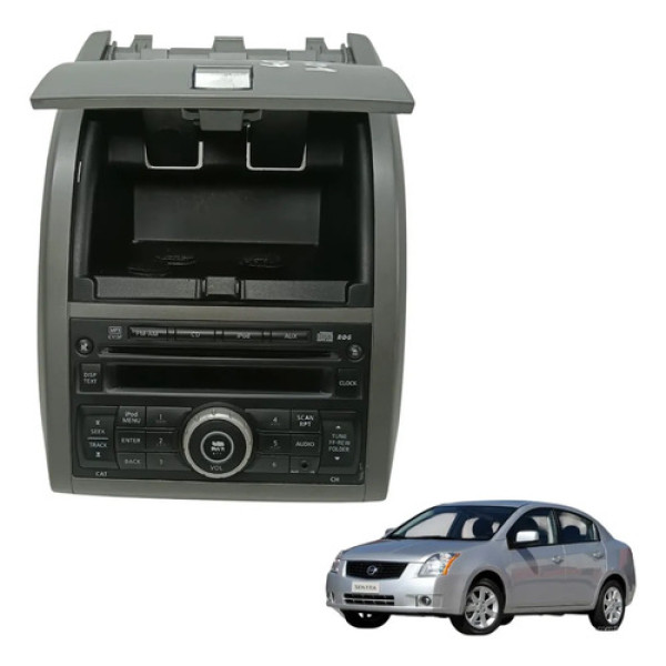 Rádio Som Cd Player Nissan Sentra 2008 2009 2010 Original Preto