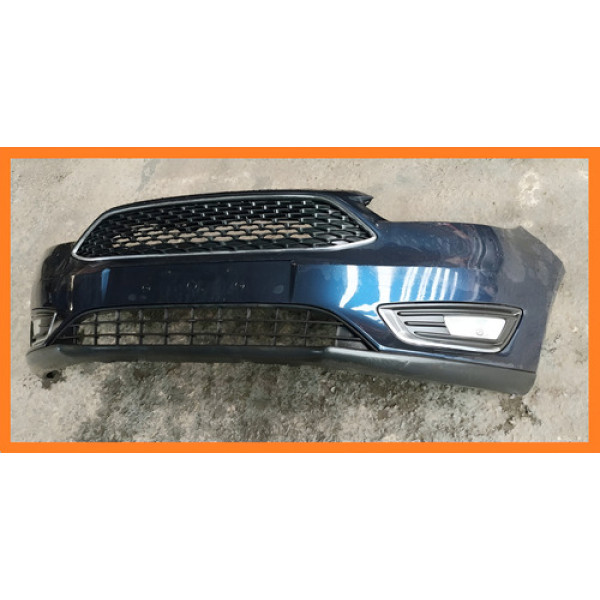 Para-choque Dianteiro Ford Focus 2016 2017 2018 2019 Azul-escuro