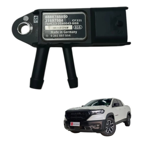 Sensor Pressao Filtro Partículas Dpf Rampage 2.0 2023 2024 Preto