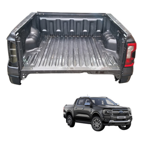 Cacamba Ford Ranger 3.0 V6 2024 2025 Cabine Dupla Lata Cinza