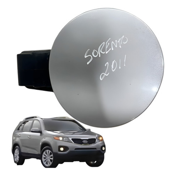 Tampa Tanque Portinhola Kia Sorento 2010 2013 Cinza