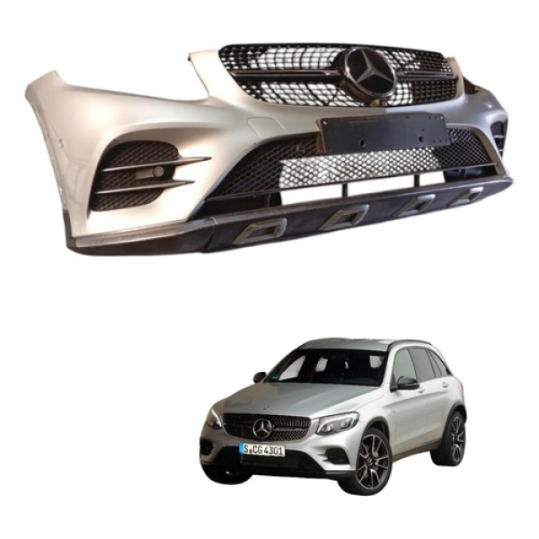 Parachoque Dianteiro Mercedes Glc 43 Amg 2017 2018 2019 Prateado