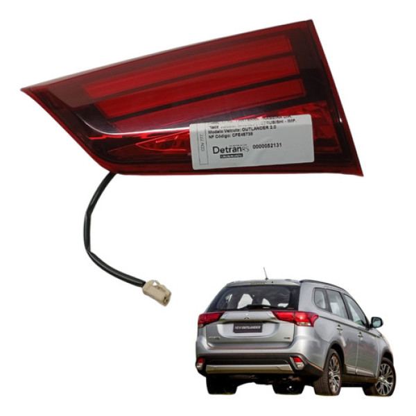 Lanterna Traseira Outlander 2016 2017 2018 Direita Tampa Direito/passageiro Vermelho