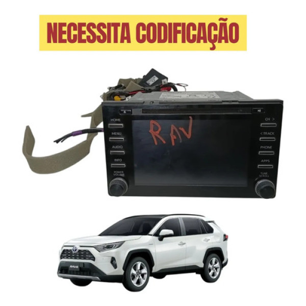 Multimídia Rádio Toyota Rav4 2019 2020 2021 Original
