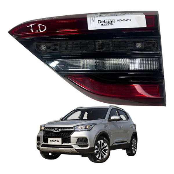 Lanterna Traseira Direita Tampa Tiggo 5x 2018 2022 Original Direito/passageiro Vermelho