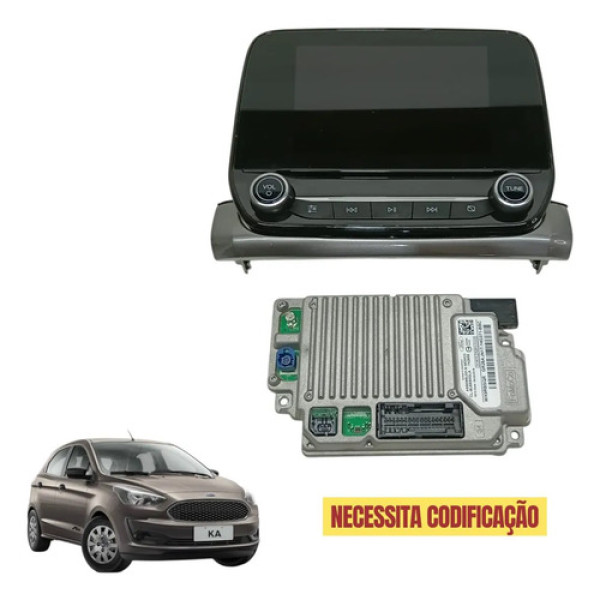 Central Multimidia Tela Ford Ka 2018 2019 2020