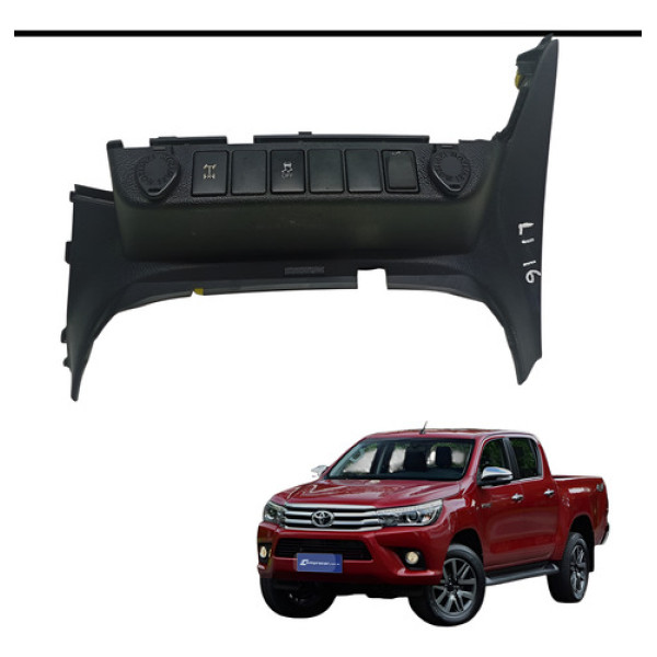 Moldura Painel Tomada Toyota Hilux 2016 2017 2018 2019 2020