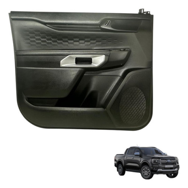 Forro Porta Dianteira Esquerda Ford Ranger Limited 2024 2025 Preto