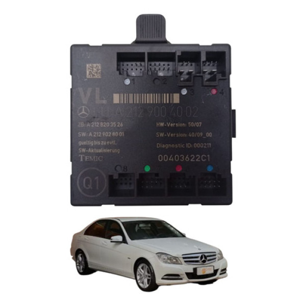 Modulo Porta Dianteira Esquerda Mercedes Benz C180 2011 2014