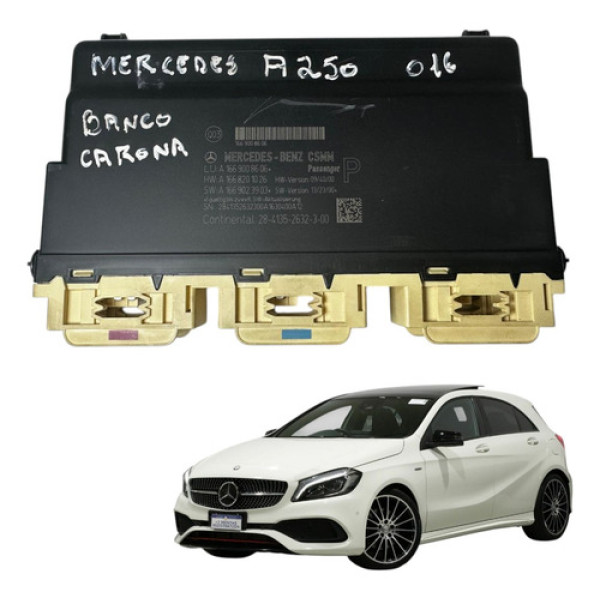 Modulo Banco Mercedes A250 2015 2018 Dianteiro Direito Preto