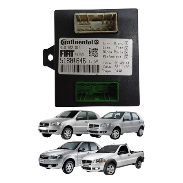 Modulo Central Limpador Fiat Palio Siena Strada 2008 2014