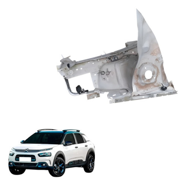 Caixa De Roda Longarina Esquerda Citroen C4 Cactus 2021 2023 Branco