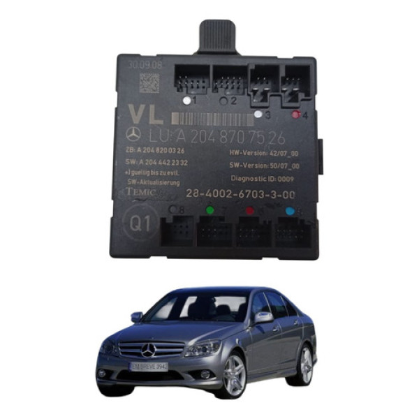 Modulo Porta Dianteira Esquerda Mercedes Benz C280 2008 2009