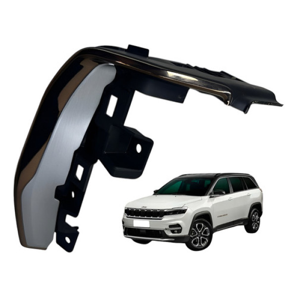 Acabamento Painel Jeep Commander 2022 2025 Esquerdo Preto Fosco