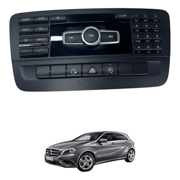 Radio Central Multimidia Mercedes A200 2014 2018 Original Preto