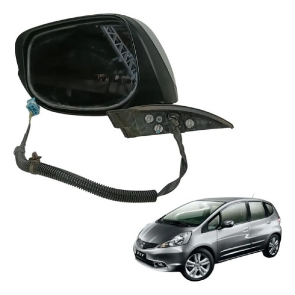 Retrovisor Esquerdo Honda Fit 2009 2010 2011 2012 2013