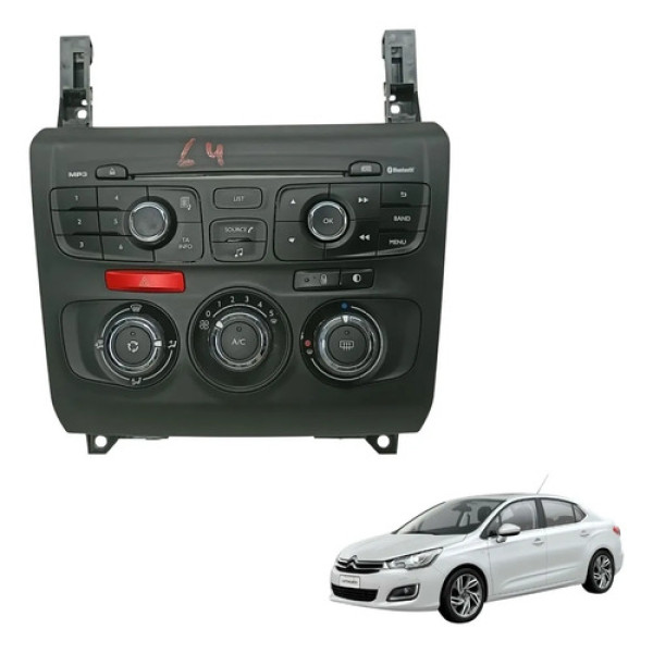 Comando Ar Condicionado E Rádio Citroen C4 Lounge 2015 2017