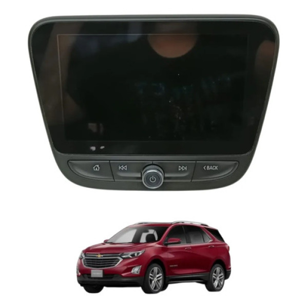 Tela Central Multimidia Gm Equinox 2.0 2018 2019 Preto