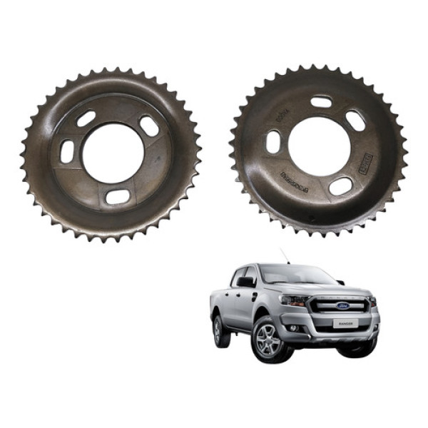 Polia Corrente Comando Ford Ranger 3.2 2013 2022 Par Bronze