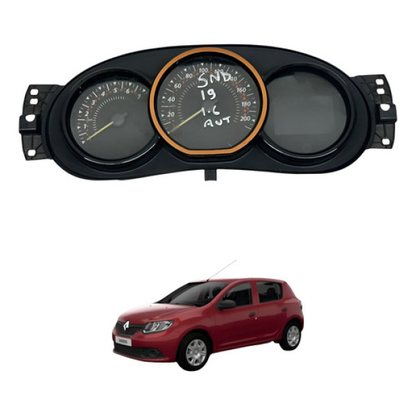 Painel Instrumentos Renault Sandero 1.6 2013 2020 Preto