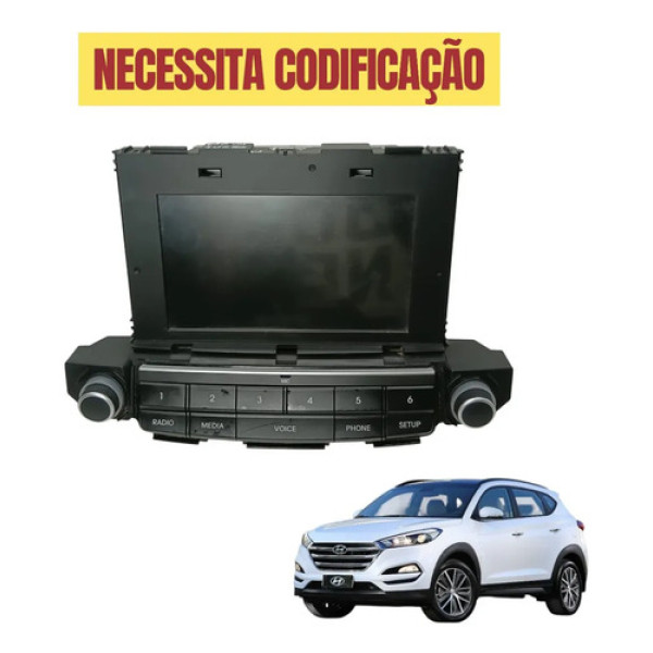 Tela Multimídia Hyundai New Tucson 2018 2019 2020