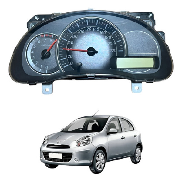 Painel Instrumentos Nissan March 1.6 2015 2020 Original Preto