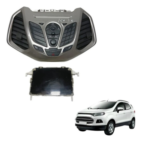 Multimidia Tela Comando Rádio Moldura Ecosport 2013 2015
