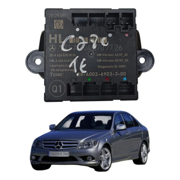 Modulo Porta Traseira Esquerda Mercedes Benz C280 2008 2009