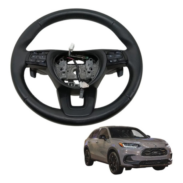 Volante De Direção Com Comandos Honda Hrv 2023 2024 Original Preto