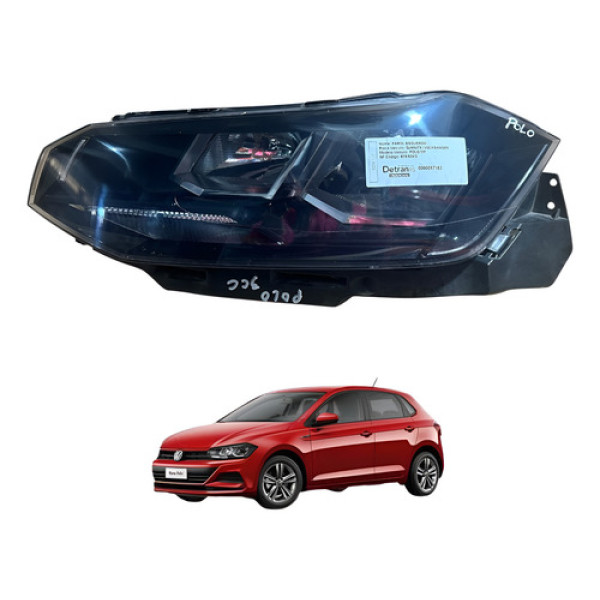 Farol Esquerdo Volkswagen Polo Virtus 2017 2018 2019 2020 Esquerdo/motorista