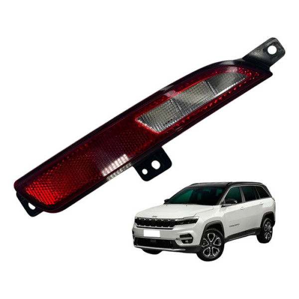 Refletor Parachoque Jeep Commander 2022 Lado Direito Vermelho