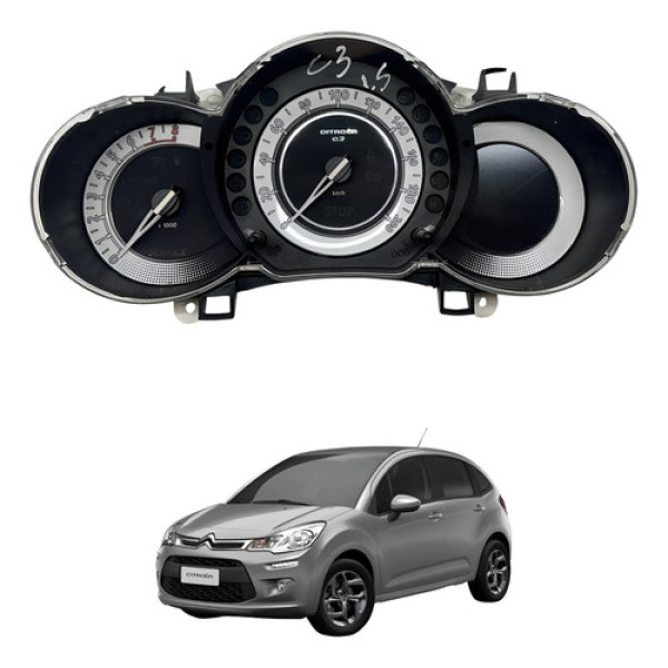 Painel De Instrumentos Citroen C3 2013 2016 967712048 Preto