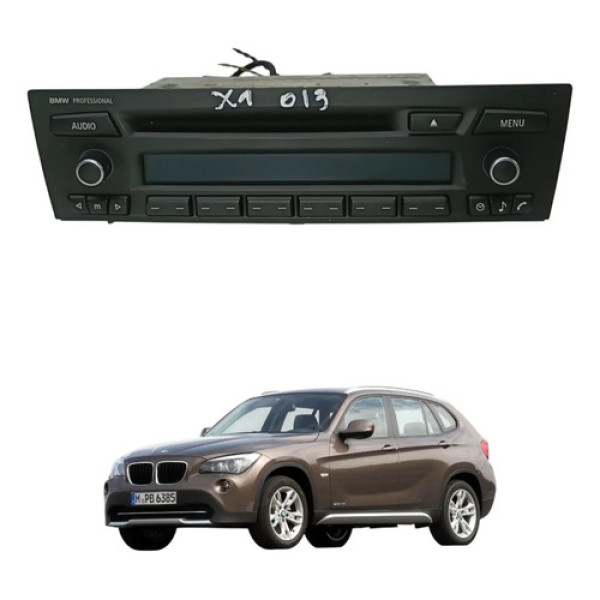 Radio Cd Player Modulo Som Bmw X1 2011 2012 2013 Original