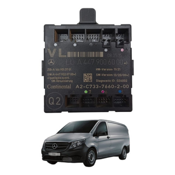 Modulo Porta Lado Esquerdo Mercedes Benz Vito 111 2016 2019