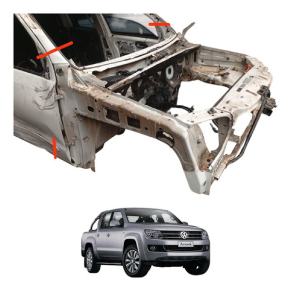 Mini Frentao Volkswagen Amarok 2.0 2013 2019 Branco