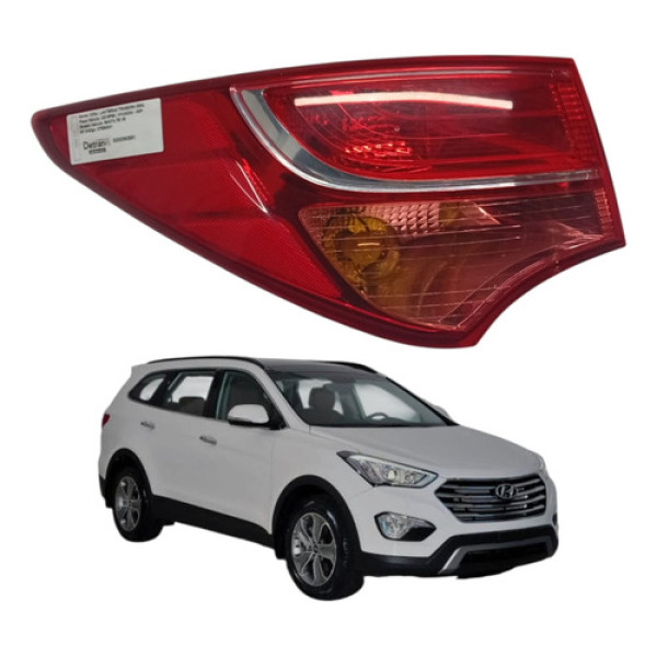 Lanterna Traseira Esquerda Hyundai Santa Fe 2014 2018 Canto Esquerdo/motorista Vermelho