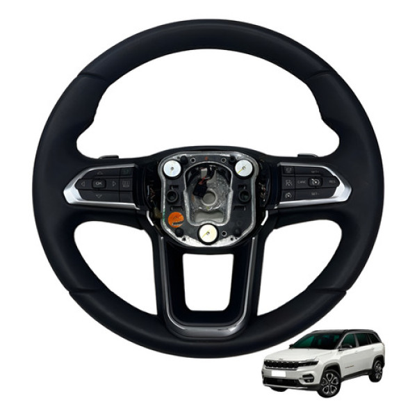 Volante Direcao Jeep Commander Overland 2022 2025 Original Preto