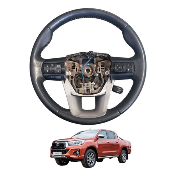 Volante Direção Comandos Toyota Hilux 2016 2022 Original