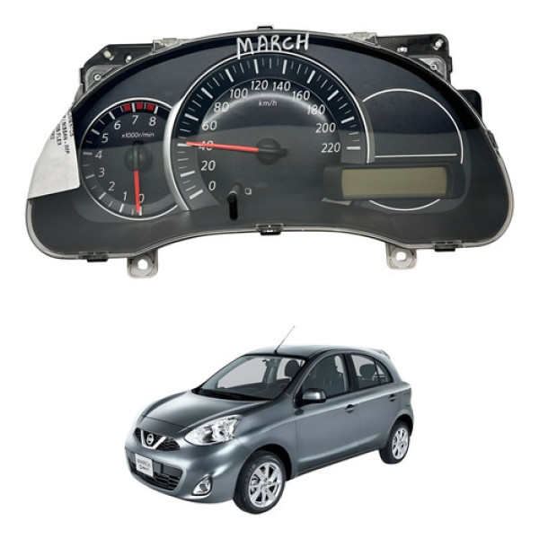 Painel Instrumentos Nissan March 1.0 2011 2020 Velocímetro
