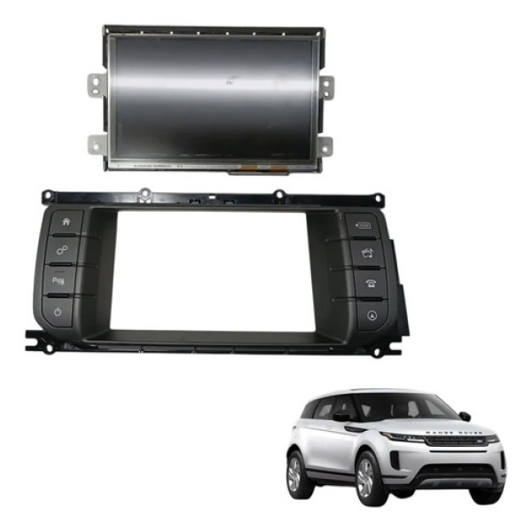 Multimidia Range Rover Evoque 2017 2018 Moldura Rádio Preto