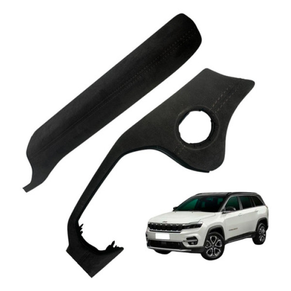 Moldura Acabamento Painel Jeep Commander Overland 2022 Couro Preto