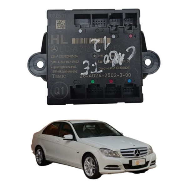 Modulo Porta Traseira Esquerda Mercedes Benz C180 2011 2014