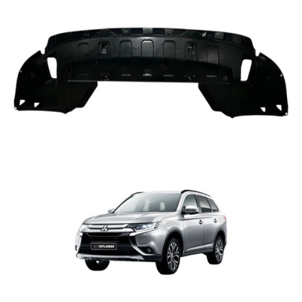 Protetor Inferior Parachoque Dianteiro Outlander 2016 2020 Preto