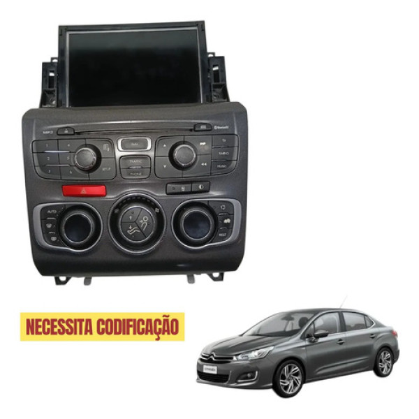Central Multimídia Rádio Citroen C4 Lounge 2013 2015