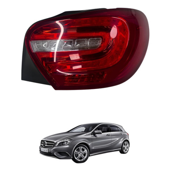 Lanterna Traseira Direita Mercedes A200 2014 2018 Direito/passageiro Vermelho