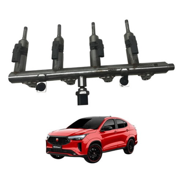 Flauta Com Bico Injetor Fiat Fastback Abarth 1.3 2022 2025