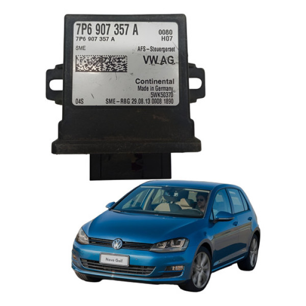 Modulo Central Farol Volkswagen Golf 1.4 2014 2019 Original Preto