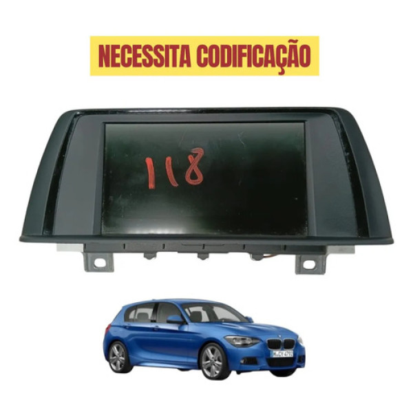 Tela Multimídia Bmw 118i 2014 2015 Original