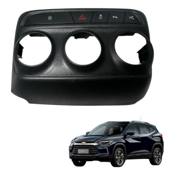 Botao Alerta Pisca Moldura Gm Tracker Premier 2022 2025 Preto