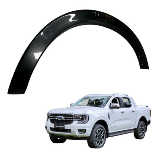 Moldura Paralama Traseiro Esquerdo Ranger 2024 2025 Original Preto